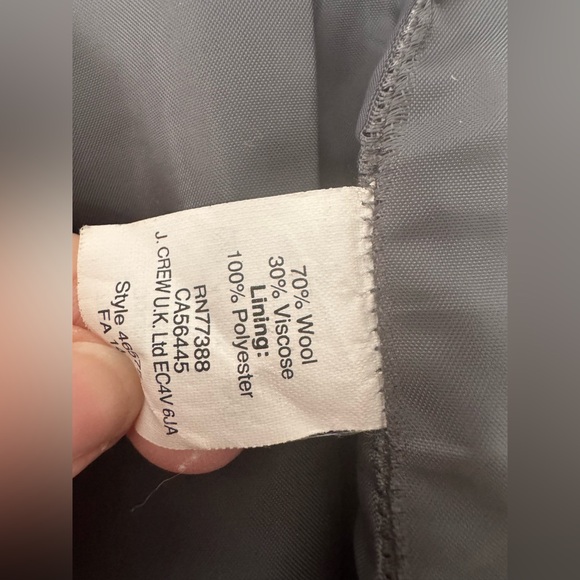 J.Crew Grey Wool Pencil Skirt - Picture 6 of 6